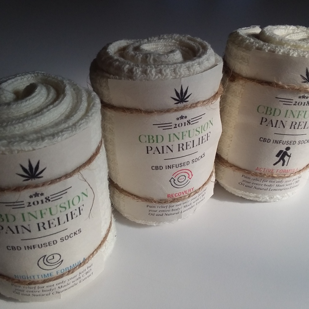 Healing Socks! Pain Relief RECOVERY Hemp Infused